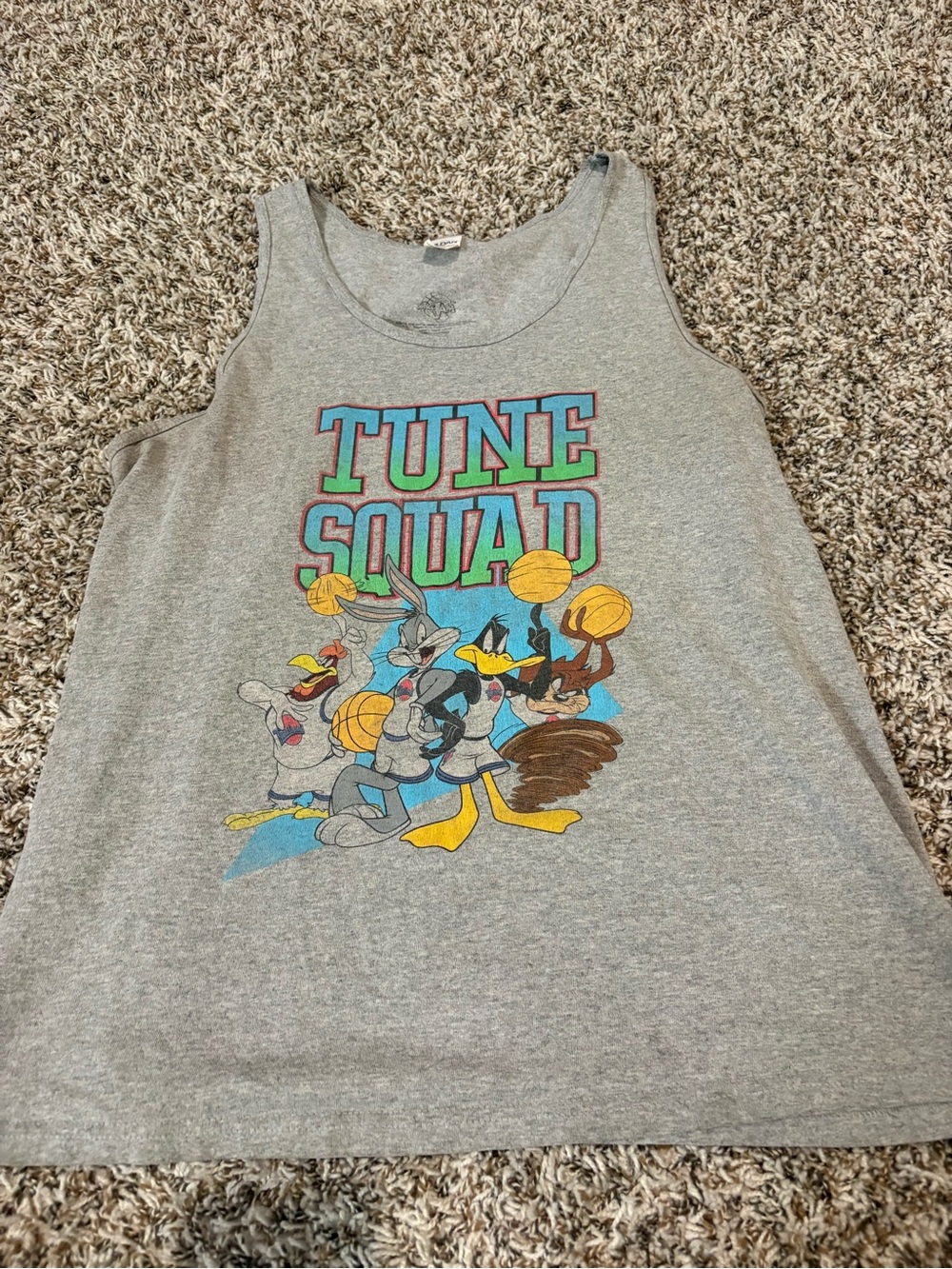 Space jam -Gray Tune Squad Looney Tunes Graphic Tank unisex